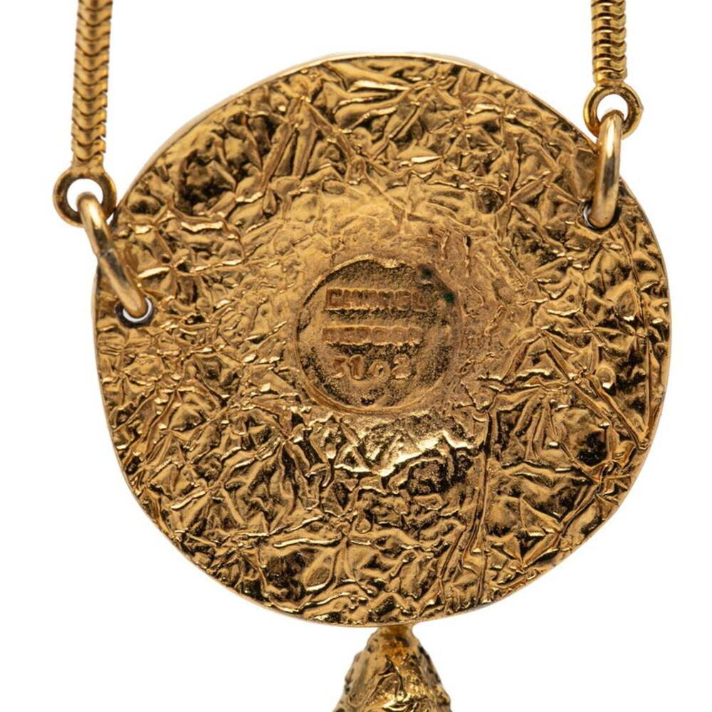 CHANEL Gold Logo Necklace - Picture 4 of 5